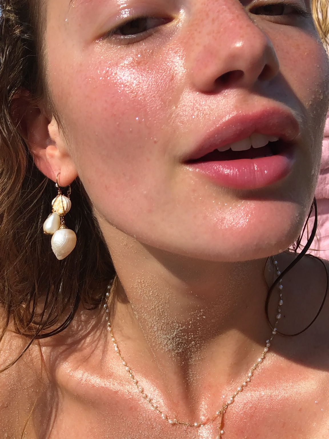 Polished Pearl Fringe Drops