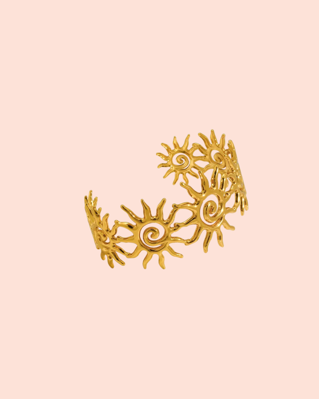 Golden Solar Radiance Bangle