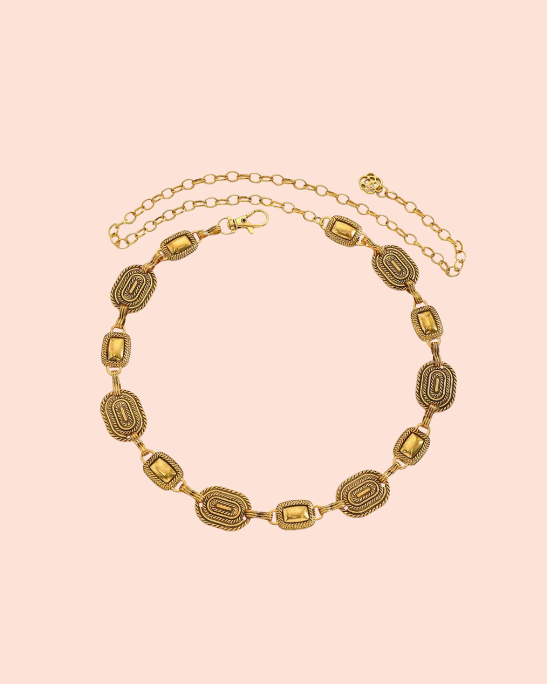 Gilded Bohemian Heart Belt Chain