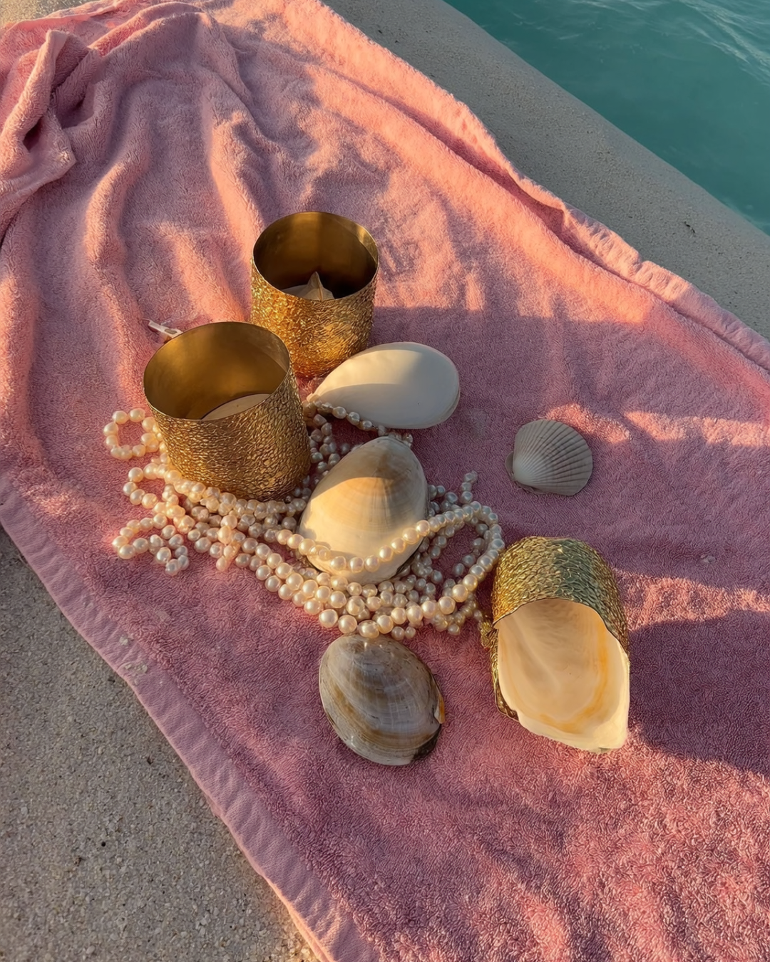 Athena Studs in Aqua