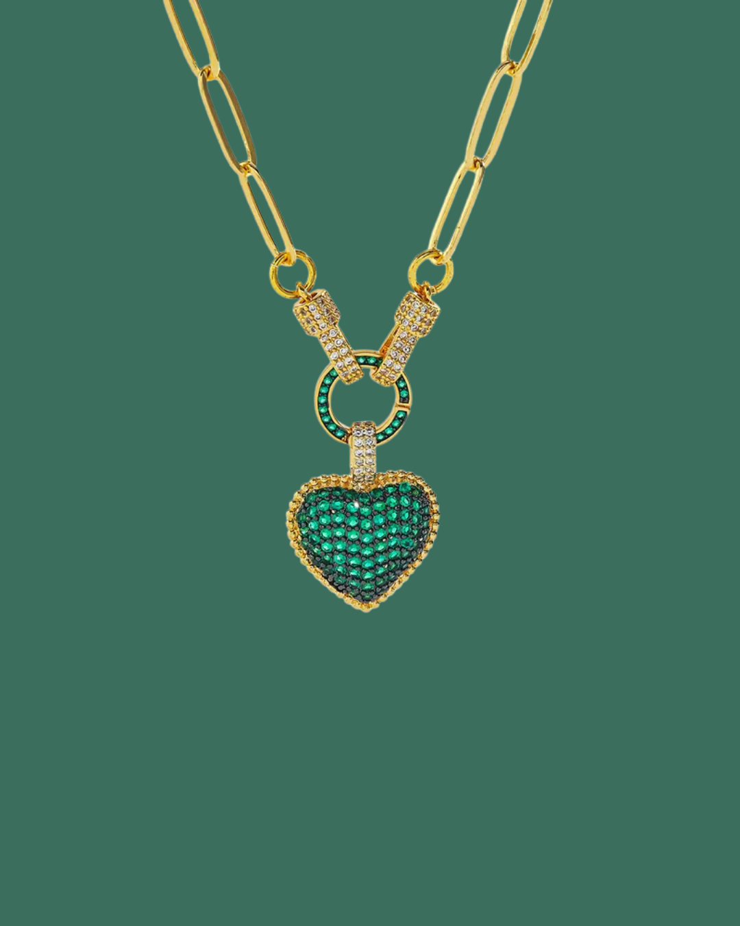 The Emerald Heart Necklace
