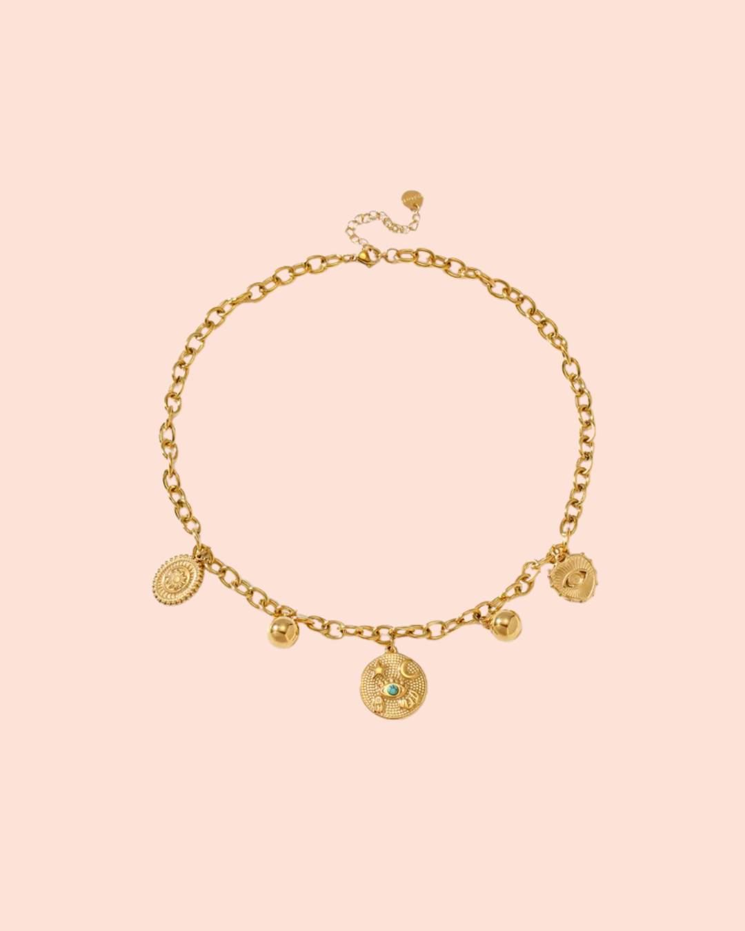 Celestial Gaze Beaded Necklace